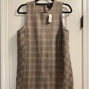 Banana Republic Factory Plaid Shift Mini Dress Size 8  NWT